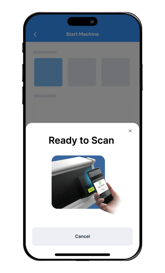 Ready to scan on mobile app