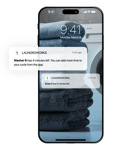 Customer notifications on mobile app