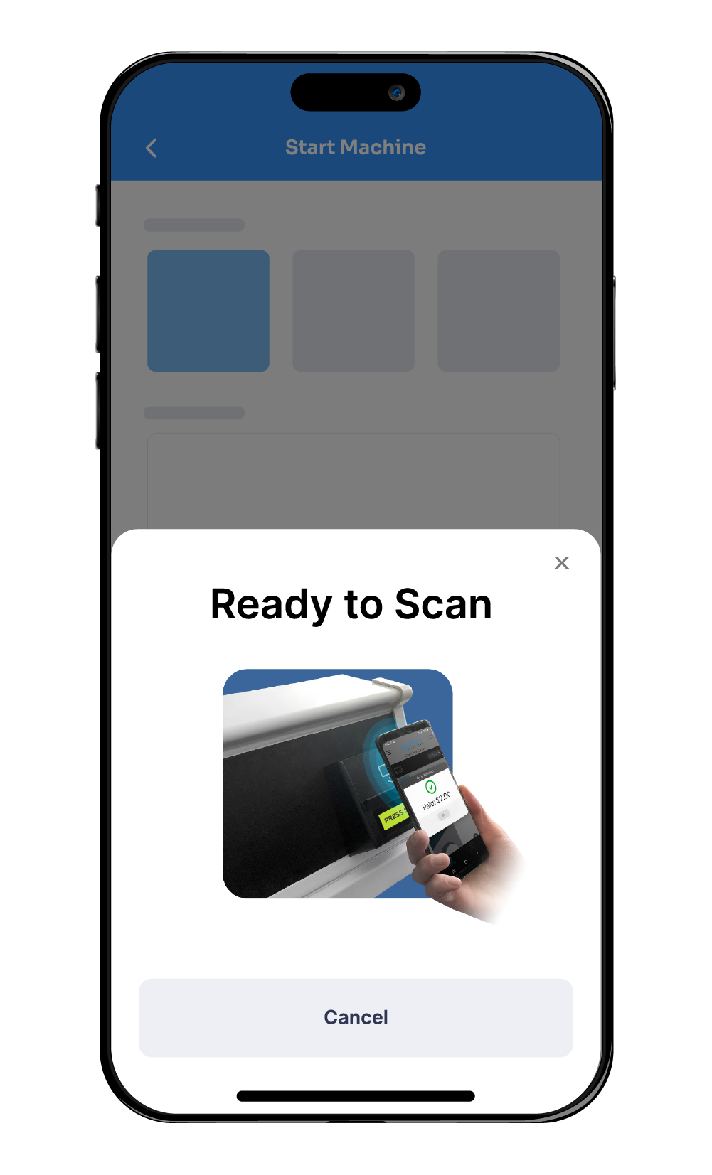 Ready to Scan on mobile app